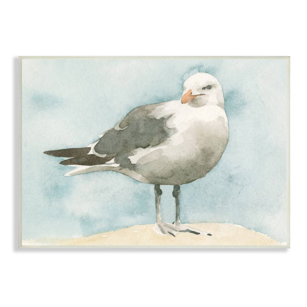 Stupell Industries Soft Focus Seagull on Waterfront Wall Plaque